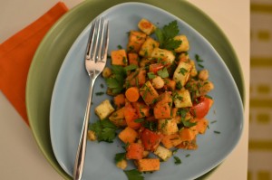 Plate of vegetables