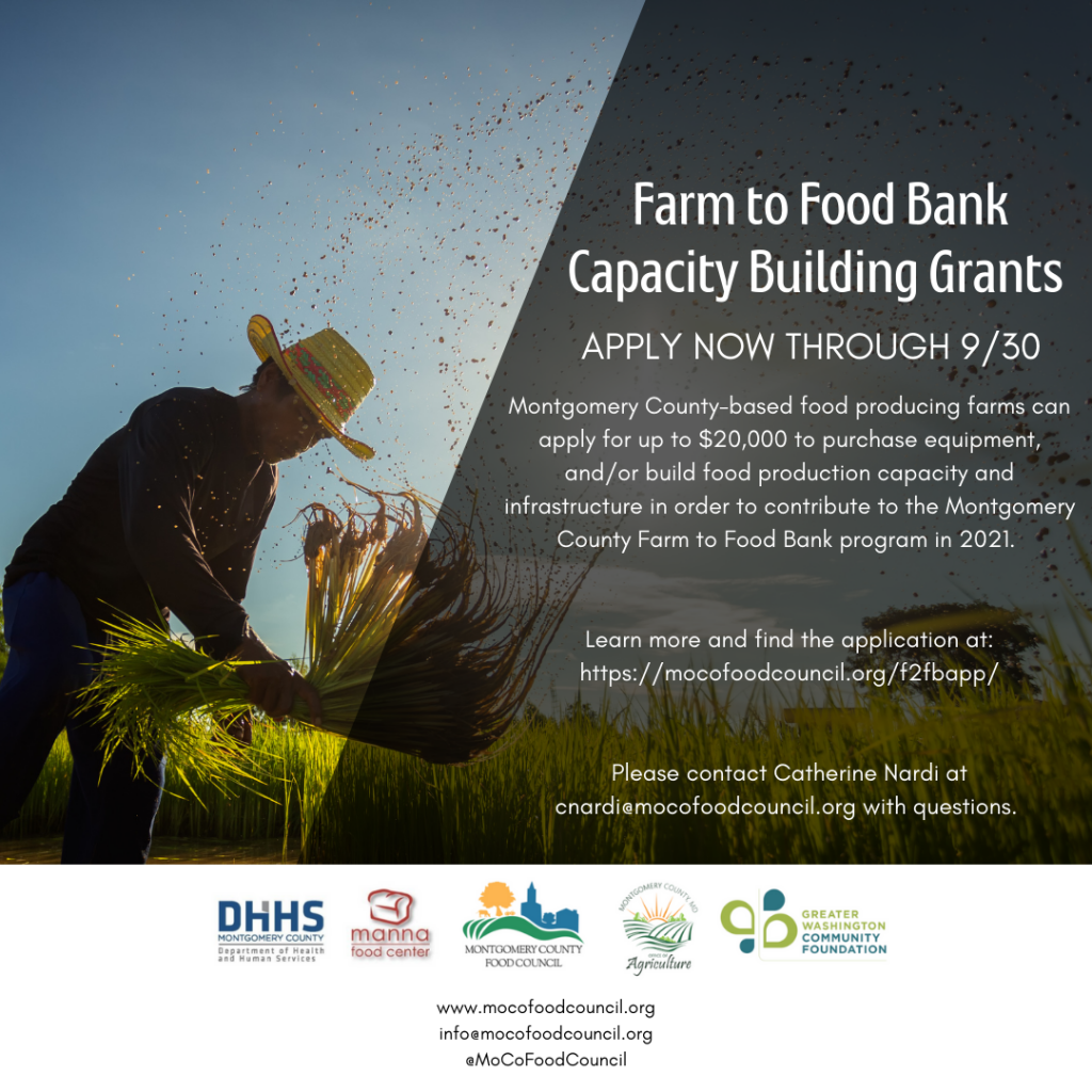 Farm to Food Bank Applications