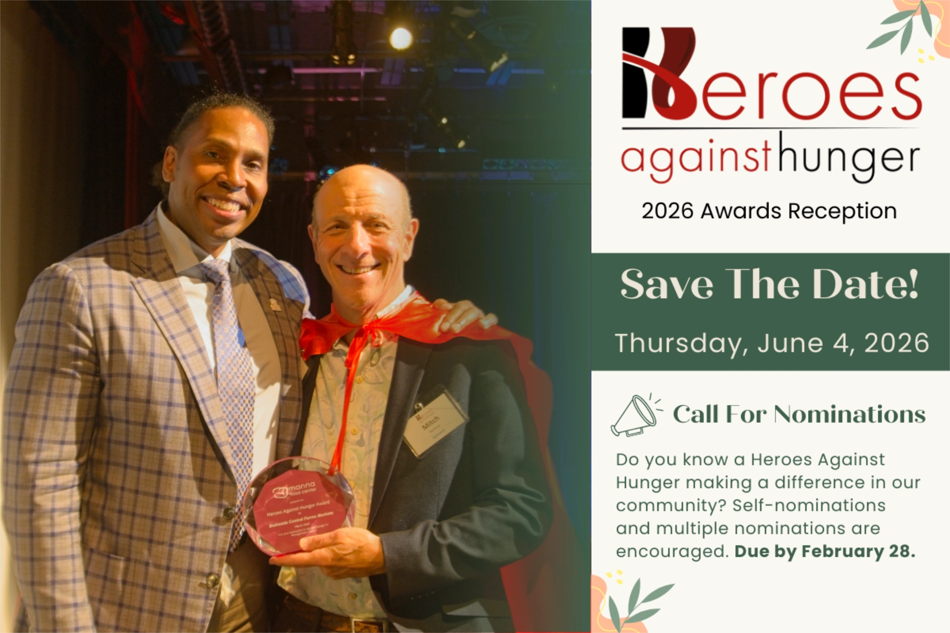 Heroes Against Hunger 2026: Call for nominations