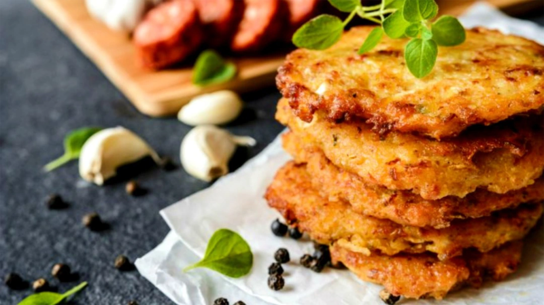 Stack of plantain cakes